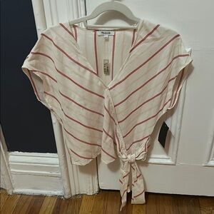 Madewell Women's Striped Lightweight Wrap Top